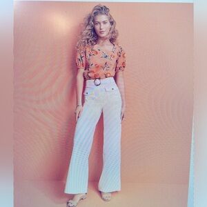 Loft Belted Pants in Pique